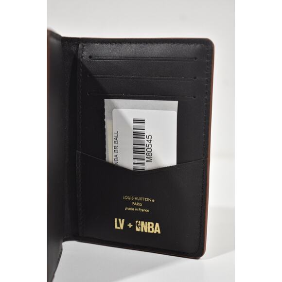 Louis Vuitton NBA Brown Basketball Leather Monogram Logo Pocket Organizer Wallet - Picture 10 of 11
